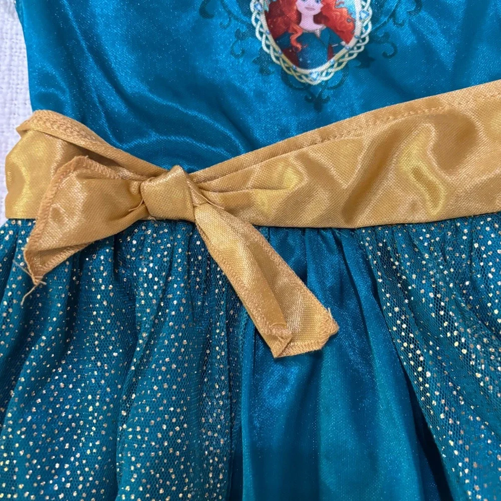 Disney Princess Nightgown Bundle 4pk Merida Aurora Snow White Girls Size 6